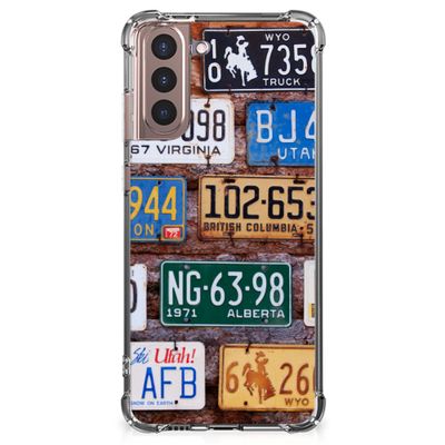 Samsung Galaxy S21 Plus Anti-shock Hoesje met foto Kentekenplaten Samsung Galaxy S21 Plus Anti-shock Hoesje met foto Kentekenplaten