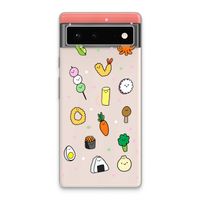 Happy bento friends: Google Pixel 6 Transparant Hoesje