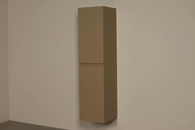 Hoher Badezimmerschrank Beige Iva 140 cm