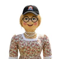 Abraham / Sarah tuinpop petje - 50 jaar - zwart - still looking good tekst