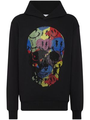 Philipp Plein sweat à de têtes de mort strassée - Noir