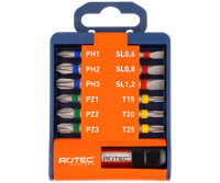 Rotec Bit- & bithouder-set | OPTI-LINE | Bits PH-PZ-SL-TX | 13-delig - 827.9051