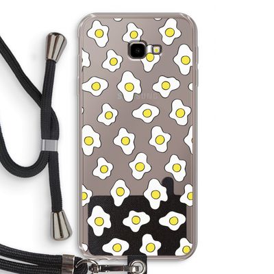 Spiegeleitjes: Samsung Galaxy J4 Plus Transparant Hoesje met koord