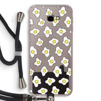 Spiegeleitjes: Samsung Galaxy J4 Plus Transparant Hoesje met koord
