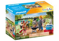 PLAYMOBIL Family Fun - Samen barbecueën constructiespeelgoed 71427 - thumbnail