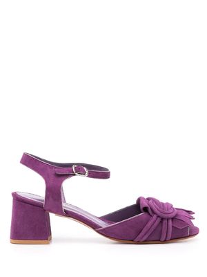 Sarah Chofakian sandales Antonieta en daim - Violet
