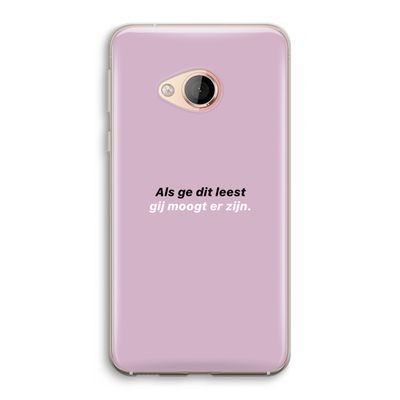 gij moogt er zijn: HTC U Play Transparant Hoesje