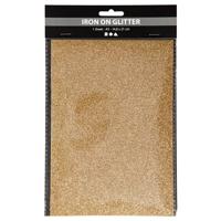 Creativ Company Opstrijkfolie glitter goud, a5