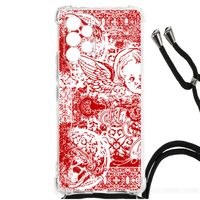 Extreme Case Samsung Galaxy A53 Angel Skull Rood