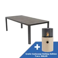 Tafel Castilla Negro 220x100cm