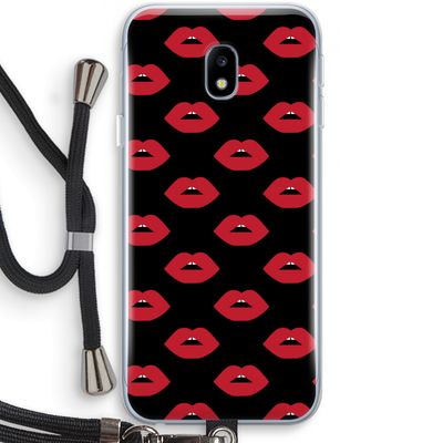 Lips: Samsung Galaxy J3 (2017) Transparant Hoesje met koord
