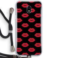 Lips: Samsung Galaxy J3 (2017) Transparant Hoesje met koord