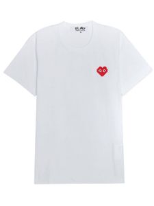 Comme Des Garçons Play x Invader t-shirt à logo appliqué - Blanc