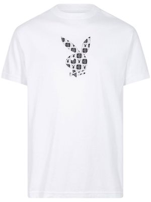 Anti Social Social Club x Playboy t-shirt à carreaux - Blanc