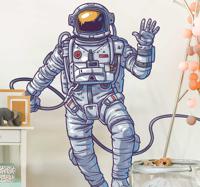 Muursticker astronaut in de ruimte - thumbnail
