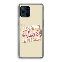Pizza is the answer: Oppo Find X3 Transparant Hoesje