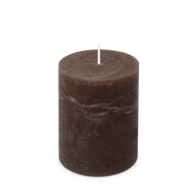 Rustiek Kaars 80/110mm-donkerbruin - Spaas
