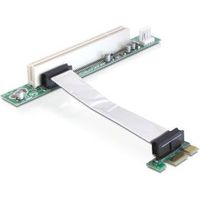 Delock 41856 Riser Card PCI Express x1 > 1 x PCI met flexibele kabel 9cm links insteken - thumbnail