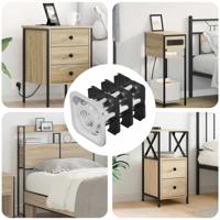 VidaXL Draadbuis invoeg 12 pcs zwart en zilver 15,8 x 15,8 x 22,5 mm