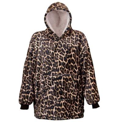 Oversized fleece hoodie dessin 4 Unique living - Unique living