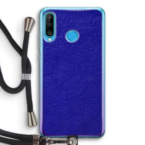 Majorelle Blue: Huawei P30 Lite Transparant Hoesje met koord
