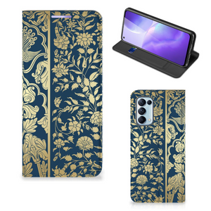 OPPO Find X3 Lite Smart Cover Beige Flowers