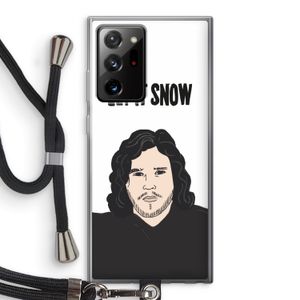Let It Snow: Samsung Galaxy Note 20 Ultra / Note 20 Ultra 5G Transparant Hoesje met koord
