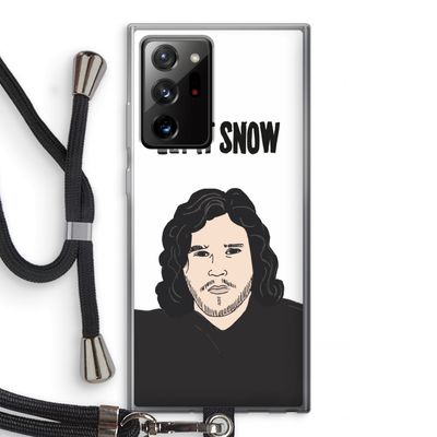 Let It Snow: Samsung Galaxy Note 20 Ultra / Note 20 Ultra 5G Transparant Hoesje met koord