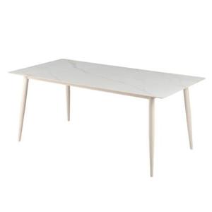 Giga Meubel - Eettafel Keramisch Wit 180cm - 4-6 Personen - Senne