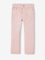 Slim fit medium MorphologiK meisjesbroek roze (poederkleur)