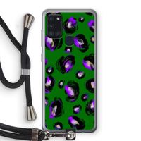 Green Cheetah: Samsung Galaxy A21s Transparant Hoesje met koord