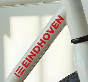 Eindhoven met vlag fiets sticker