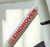 Eindhoven met vlag fiets sticker