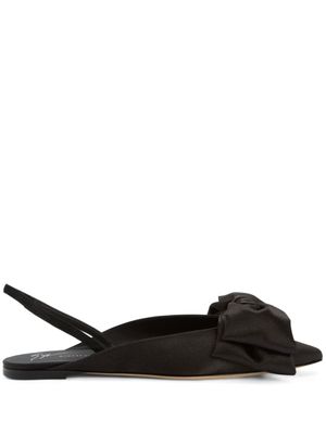 Giuseppe Zanotti ballerines Johanna à détail de nœud - Noir