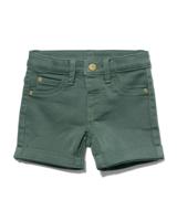 HEMA Baby Jogdenim Korte Broek Groen (groen)