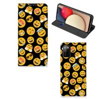 Samsung Galaxy M02s | A02s | Hoesje met Magneet | Emoji