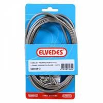 Elvedes Trommelrem kabelkit 1700mm / 2250mm rvs - zilver (op kaart)