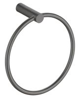 Handdoek ring Ida | Wandmontage | 15.6 cm | Gun metal