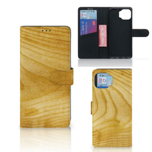 Motorola Moto G 5G Plus Book Style Case Licht Hout