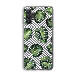Geometrische jungle: Samsung Galaxy A32 5G Transparant Hoesje