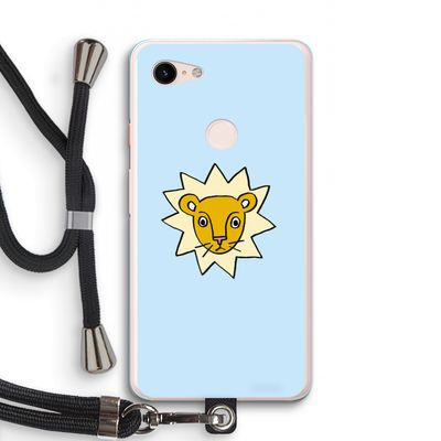 Kleine leeuw: Pixel 3 XL Transparant Hoesje met koord