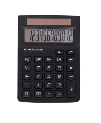 Maul ECO 650 Zakrekenmachine Zwart Aantal displayposities: 12 werkt op zonne-energie (b x h x d) 104 x 146 x 33 mm