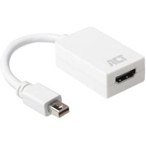 ACT AC7525 video kabel adapter 0,15 m Mini DisplayPort HDMI Type A (Standaard) Wit