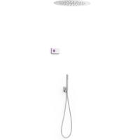 Regendouche set electronisch Tres Shower technology | Inbouw | Thermostaatkraan | 2-weg | Rond | Chroom