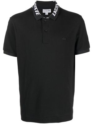 Lacoste polo à col à logo - Noir