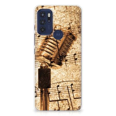 Motorola Moto G60s | Siliconen hoesje | met foto Bladmuziek