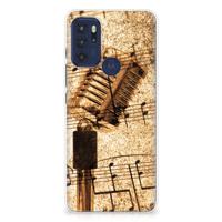 Motorola Moto G60s | Siliconen hoesje | met foto Bladmuziek