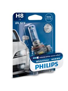 Philips WhiteVision Type lamp: H8, verpakking van 1, koplamp voor auto