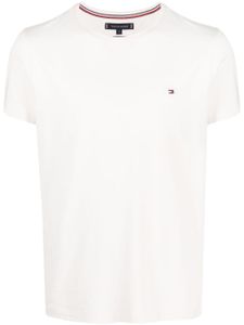 Tommy Hilfiger t-shirt en coton à logo brodé - Tons neutres