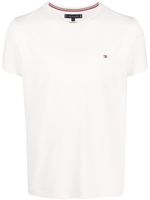 Tommy Hilfiger t-shirt en coton à logo brodé - Tons neutres